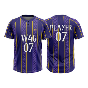 2026 Best Selling Custom Men's Adult Baseball Jerseys Personalized Team Logos <b>Heat</b> Transfer Printing 100% Polyester Fabric - Product Image 6