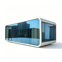 Cabane moderne en forme de pomme, maison préfabriquée en conteneur, insonorisée, étanche, capsule spatiale, mini-maison, camping en plein air, hôtel, bureau, pod