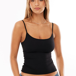 Camisetas sin Mangas para Mujer, Tejido de Poliéster Transpirable, Colores y Tallas Personalizables, Venta al por Mayor, Último Diseño, Estilo Casual - Product Image 1