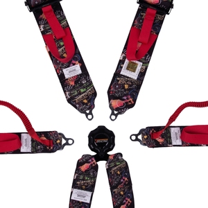 FIA Motorsport 6 Point Safety Harness SPORT PLUS 5 With <b>Bolt</b> In Attachments OEM ODM Custom Logo Color Wholesale For Racing Car - Product Image 3