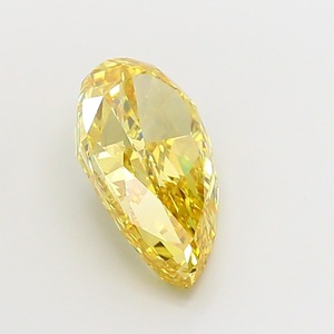 Diamant de forme poire modifiée, 5,01 carats, couleur jaune vif fantaisie, clarté VS1, excellente qualité de polissage, pierre précieuse cultivée en laboratoire - Product Image 4