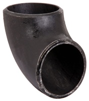 Pipa Fitting 90 derajat tekanan tinggi SCH40 siku baja karbon Las 1/2 inci untuk minyak, Gas, uap, sistem pipa industri