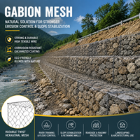 Malla de Gabión Premium en Rollo, Estructura de Alambre de Alta Resistencia para Aplicaciones de Ingeniería Civil