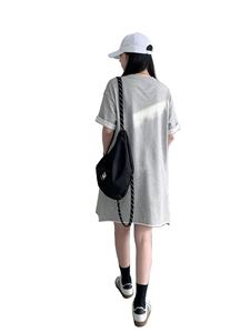 Nouvelle collection printemps-été, robe à manches courtes 100% coton respirant et écologique, style japonais et coréen, coupe ample pour femmes, Bangladesh - Product Image 3