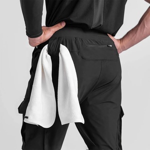 <b>Men's</b> <b>Black</b> <b>Cargo</b> Jogger <b>Pants</b> Mid Waist Straight Leg Trousers Breathable Quick Dry Casual Gym Outdoor Autumn Wear Midweight - Product Image 4