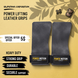 Poignées en cuir pour haltérophilie, entraînement professionnel, protection des paumes pour tractions et musculation - Product Image 1