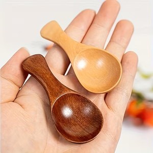 Premium Handmade Solid Wood Coffee <b>Measuring</b> <b>Spoon</b> Reusable Tea Scoop for Coffee Sugar Salt Spice Kitchen Use - Product Image 2