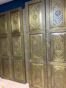 Puerta Principal de Madera Natural Fabricada en India con Hermoso Diseño Tallado para Casas de Lujo, Villas y Hoteles en Venta - Product Image 4