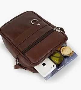 Maletín de Cuero Genuino Negro de Lujo para Hombre, Bolsa de Mensajero para Negocios, Bolso de Mano Impermeable para Portátil, Cuero Texturizado - Product Image 1