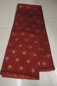 Tela de seda jacquard Dupion Butti de 58 pulgadas de ancho, material brocado étnico pesado para kurtis de diseñador y trajes salwar festivos. - Product Image 3