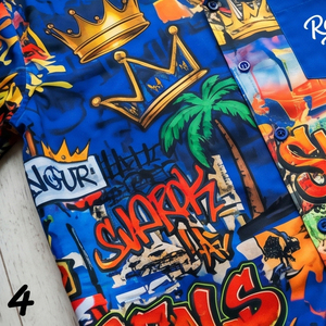 Ensemble décontracté homme été : T-shirt sublimation manches courtes et short imprimé avec cordon de serrage – Léger et tendance - Product Image 4