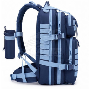 Sac à dos tactique de randonnée camouflage léger, plusieurs compartiments, bretelles réglables, fermeture éclair sécurisée, 36-56L - Product Image 4