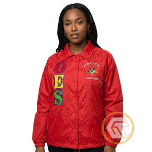 Wholesale Order of the Eastern <b>Star</b> Polyester Embroidered Line <b>Jacket</b> Greek Apparel Women OES Coaching <b>Jackets</b> - Product Image 3