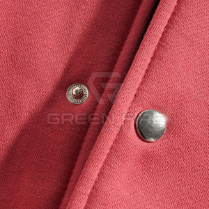 Blouson d'hiver 2026 en coton et polyester pour homme, style universitaire, décontracté, coupe oversize, col montant, logo frontal, écologique et respirant - Product Image 5