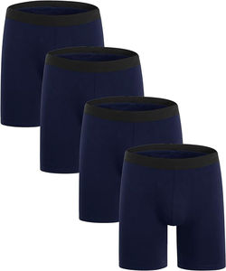 Nouvelle conception, logo personnalisé brodé, sous-vêtements pour hommes de couleur unie, sous-vêtements de sport pour la course à pied, sous-vêtements respirants pour hommes - Product Image 5