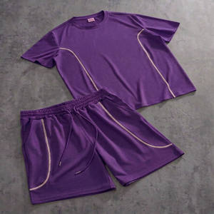 Traje de Playa para Hombre de Jacquard Enterprises, Camiseta de Manga Corta con Pantalones Cortos de Corte Holgado, Ropa Cómoda para el Verano - Product Image 2