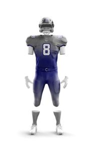 Maillot de football américain personnalisé avec logo, modèle nouveau, imprimé par transfert thermique, professionnel, athlétique, unisexe, adulte, antibactérien - Product Image 2