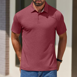 Camisetas Polo para Hombre de Color Sólido con Logotipo Personalizado, Ropa de Verano, Corte Ajustado, Camisetas Polo Cómodas para Hombre en Venta - Product Image 6