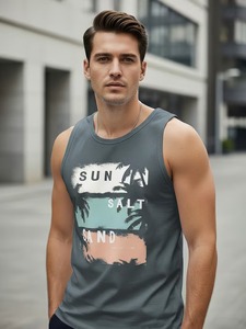 เสื้อกล้ามผ้าฝ้ายนุ่มพิเศษสำหรับผู้ชายเสื้อกล้ามสำหรับใส่ทุกวันใส่ในยิม - Product Image 3