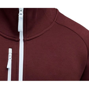 Sudadera con capucha para hombre, con bloques de color, cierre de cremallera, corte regular, informal, de poliéster, para otoño. - Product Image 3