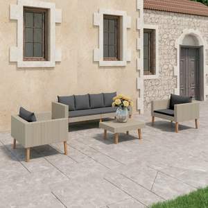 Ensemble de meubles de jardin beige - Product Image 1