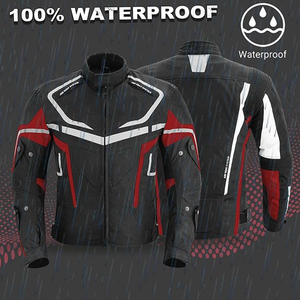 Chaqueta de Motocicleta para Hombre, Manga Larga, Armadura Protectora, Certificación CE, Tejido Transpirable, Equipo de Conducción para Todas las Estaciones - Product Image 5