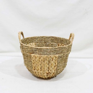 Trending Natural Mixed Woven Laundry <b>Basket</b> Round <b>Blanket</b> Holder Lightweight - Product Image 2