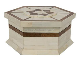 Caja de Almacenamiento de Joyas Rectangular con Incrustaciones de Hueso Hecha a Mano por Artesanos - Estilo Moderno, Duradera, Tamaño y Color Personalizables - Product Image 3