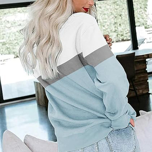 Sudaderas con Forro Térmico para Mujer, Cuello Redondo, Manga Larga, Corte Holgado, Mezcla de Algodón y Felpa, Extra Cálidas para Invierno - Product Image 3