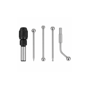 Ensemble de 5 pièces de sondes de centrage avec disque à billes, pointe d'aiguille et support d'indicateur décalé pour fraiseuse - Product Image 1