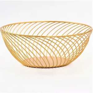 Cesta de Almacenamiento de Alambre Negro, Bandeja Cuadrada de Metal para Cocina, Organizador de Encimera, Caja de Almacenamiento para Escritorio - Product Image 4