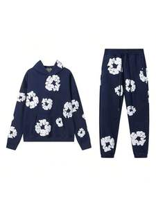 Conjunto de Chándal Estampado de Alta Calidad al por Mayor, Novedad 2026, Conjunto de Chándal Cálido - Product Image 4