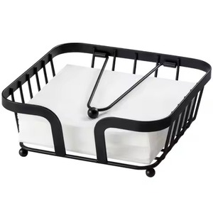 Modern Durable Metal Napkin Stand & Organizer for <b>Dining</b> Kitchen Home Office Restaurant Use - Product Image 1