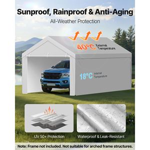 Telo di Ricambio per Tettuccio Camion 13 x 20 piedi con Pareti Laterali Resistenti ai Raggi UV, Impermeabile e Ultra Resistente - Product Image 4