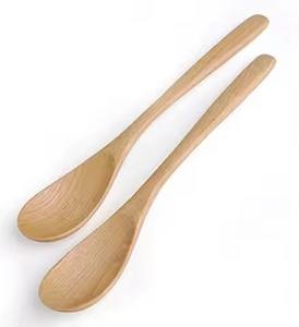 Cuillère de service en bois multi-usages, ustensile de cuisine artisanal pour mélanger la sauce, le riz, le curry, la soupe, outil de cuisine naturel - Product Image 4