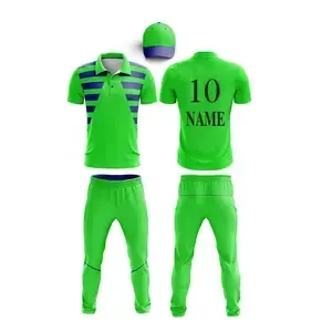 Ensemble d'uniformes de cricket pour hommes, respirant, avec gestion de l'humidité, maillot et pantalon de sport flexible pour le cricket en intérieur et en extérieur - Product Image 3