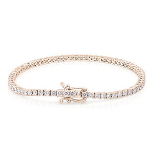 Pulsera de tenis para mujer con diamante cultivado en laboratorio de 2.4 CT, certificado IGI, chapada en rodio, oro amarillo de 10K, línea delgada, elegante y minimalista - Product Image 2