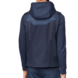 Gilet matelassé d'hiver personnalisé pour homme, grande taille, chaud et épais, coupe-vent, avec techniques de lavage, style sport décontracté - Product Image 4