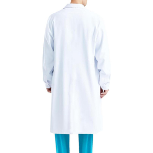 Blouses de laboratoire pour hommes, usage quotidien professionnel, tissu tricoté, haute qualité, design fonctionnel, longueur longue, vêtements pour usage hospitalier - Product Image 4