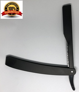 มีดโกนหนวดตรงแบบมืออาชีพ ทำจากสแตนเลส พร้อมด้ามจับเหล็ก - Product Image 2