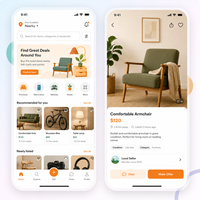 Meilleure application mobile de marché local pour Android, Web, Linux, Mac, Internet, avec livraison rapide, suivi en temps réel, multi-vendeurs et en stock