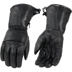 Guantes de Motocicleta Samroz Sports - Cuero Negro con Forro Térmico - Product Image 2