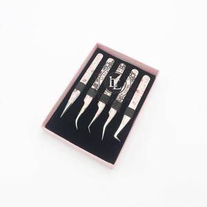 Outils de luxe pour cils, pince à cils professionnelle de qualité supérieure en acier inoxydable, outil d'extension fait main durable à pointe argentée - Product Image 4