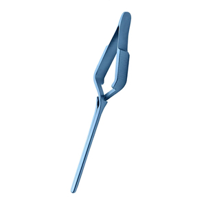 Pinza DeBakey Bulldog de 4.1 Pulgadas, Recubierta en Azul, Punta Recta Larga, Mango Liso, Pinza Atraumática para Cirugía Vascular y Cardiovascular, Acero - Product Image 5