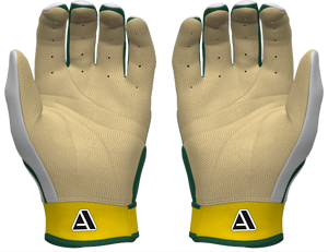 ถุงมือตีเบสบอล Adiha แบบปรับแต่งได้สำหรับมืออาชีพ สีเขียว เหลือง ขาว หนังบุฟองน้ำ ปิดด้วยแถบตีนตุ๊กแก สำหรับผู้ใหญ่ทุกเพศ ใช้สำหรับฝึกซ้อม ทนทาน - Product Image 2