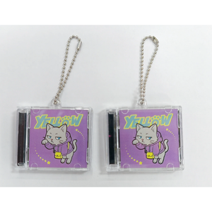 Nicest Manufacturers Significant Quality Trendy CD Jacket Style Irregular Shape Waterproof Acrylic <b>Keychains</b> - Product Image 3