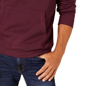 Sweat à capuche pour hommes, 100% coton, en éponge française, poids lourds, style décontracté, logo personnalisé, imprimé, teint uni pour l'hiver, au prix de gros - Product Image 5