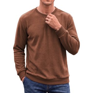 Ultra Light <b>Men</b> Sweatshirt Quick Dry Performance Pullover Winter Active Sport <b>Top</b> <b>Long</b> <b>Sleeve</b> Fleece Lined Waffle Pattern - Product Image 4