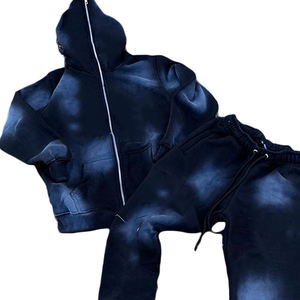 Survêtement orné de strass, vêtements de sport de luxe, streetwear, fabrication sur mesure, vente en gros - Product Image 4