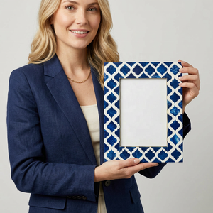 Modern Eco-Friendly UV Printed <b>Picture</b> Photo <b>Frame</b> High-quality Bone Inlay Customizable Color & Size by Handmade Collection - Product Image 1